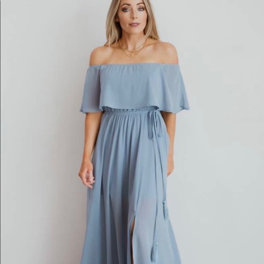 NWT Baltic Born Victoria Off the Shoulder Maxi Dress Size Medium